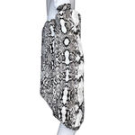 EXPRESS  Shirt Womens Small Black Gray Snake Print Blouse Puff Sleeves Reptile‎ Photo 1