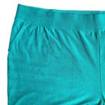 DENIM & CO ACTIVE NWOT Green Textured Knit Pull On Terry Shorts Size 4XP Pockets Photo 1