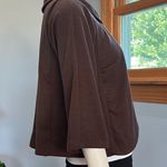 DU Jour Brown Cropped Cape Jacket Women’s Size Small Feminine Photo 3