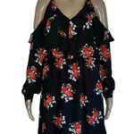 Divided floral cold shoulder dress Photo 0