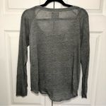 Stüssy Gray Stussy No 4 Wide Neck Raw Edge Long Sleeve T Shirt Size M Photo 4
