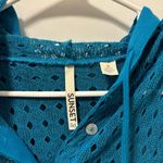 Sunset Rd Knit Blue Hooded Sweater Size M Photo 3