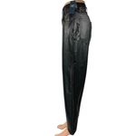 Abercrombie & Fitch NEW Faux Leather Ankle Straight Ultra High Rise Pants Size 6 Photo 1