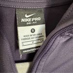 Nike Pro Dri-Fit Half Zip Pullover Purple Running Long Sleeve Cold Weather Sz S Photo 2