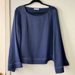 Prologue •Navy Bell Sleeve Top•Sz L/XL Photo 0