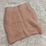 Lovers + Friends  peach knit skirt small Photo 0
