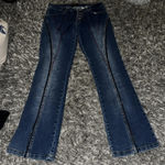 A fun pair of retro disco style jeans Blue Size 6 Photo 3