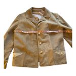 Vintage 60s Highlander Camel Tan Suede Blazer Jacket Womens Preppy Western 12 Photo 7