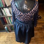 Eliza J  blue polka dot lace layered 14W elegant midi dress Photo 2