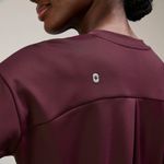 FIGS Cornelia FORMx Crewneck Scrub Top in Burgundy, Size XXS Photo 6