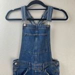 &Denim Distressed Full Length Denim Overalls Size 2 Blue Photo 2