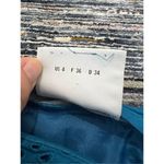 Akris  Punto blue eyelet pencil cotton skirt size 4 Photo 4