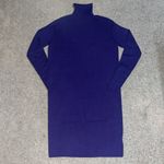 Michael Michael Kors Cashmere Blend Turtleneck Long Sleeve Sweater Dress XXS Purple Photo 2