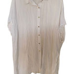 Key Resort bathing suit cover up small short sleeve White Photo 0