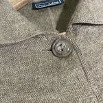 Jane Ashley Women’s XL Camel Brown Wool Blend Collared Button Cardigan Sweater Photo 11