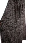 BCBG Paris S Silk Halter Formal Abstract Roses Pattern Maxi Dress in Gray Pink Photo 11