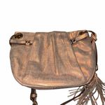 Vince Camuto Christina Copper Rose Gold Metallic Leather Crossbody Bag Purse Photo 6