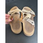 Taos Fabulous Lightweight Slide Cork Wedge‎ Comfortable Carmel Sandals 9 Photo 5