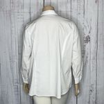 Jessica London  NWT Size 22W Classic White Stretch Cotton Button Down Shirt Top Photo 2