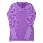 Lululemon  Swiftly Tech Long Sleeve Crew, Heathered Tender Violet Purple sz. 6 Photo 12