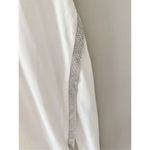 BCX  Gown Size‎ Medium White High Slit Sequin Trim Formal Dress Photo 7