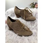 Dr. Scholls 11M Cheer Lace-up Comfort Ankle Boots Tan Stucco Perforated design Photo 7
