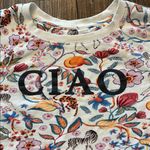 Anthropologie Maeve Ciao Floral Sweatshirt Women's Small S Cozy Cotton Pullover Photo 3