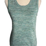 Christopher & Banks Christopher Banks Knit Sweater Vest Tank S Marled Green Sleeveless Scoop Neck Photo 0