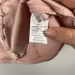 Dress Up  Pink Rose Gold lace short sleeve button blouse size medium Photo 3