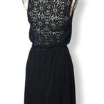 Trina Turk Crochet Top Black Knit Belted dress Photo 1
