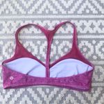Lululemon  pink Water Salty Swim Sport Top REVERSIBLE size small Photo 7