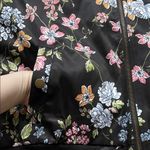 Hippie Rose  Floral Bomber Jacket - Black and Multicolor Photo 6