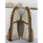 Women's Tony Lama Boots Beige Loafers Size 11 Brown Photo 4