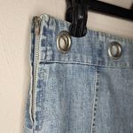 Tommy Hilfiger Women's vintage Jean Skirt Silver Grommets Sz 4 Photo 3