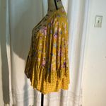 Xhilaration XHILERATION XXL Floral Mustard Yellow Kimono Cardigan Photo 3