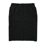 Lanvin Runway Vintage Gray Wool Black Velvet Pencil Skirt Fall 2004 Photo 2