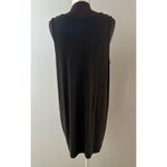 Eileen Fisher Dress Womens Large Black Sleeveless Tank Italian Yarn Soft Stretch Photo 3
