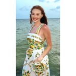 Farm Rio Papaya Salad Scarf Maxi Dress Size Large Photo 10