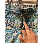 Jones New York 8 paisley Groovy Funky Cuffed Capris Bohemian 70s swirly stretch Photo 3