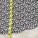 The Loft White & Black Ditsy Floral Print Collared Button Down Blouse Photo 7