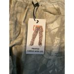 NWT Women’s Cargo Wide Leg Pants Beige Utility Streetwear Festival Y2K Size 7 Tan Photo 7