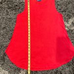 Womens Red Scoop Neck Tank Top Rayon Azules Brand Made in the USA Sz Medium Photo 4