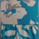 Turquoise Floral Crochet Back Lightweight Flowy Maxi Dress by Gilli Modcloth S Blue Photo 3