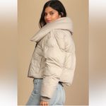 Lulus NWT Cream colored puffer coat from , XS. Photo 2