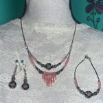 Elegant Pink Jewelry Set Photo 0