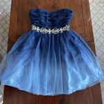 Cocktail Dress Blue Size 4 Photo 0