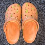 Crocs Orange with bananas (unique) size 7 Photo 0