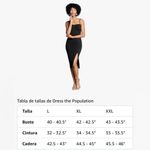 Dress the Population  Black Midi Dress with Slit Photo 2