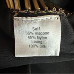 SemSem Black Dress Pants with Gold Beaded Side Seam Detail Size 2 Photo 10