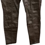 White House | Black Market  High Rise Skinny Faux Leather Pants Size 6S Black Photo 2